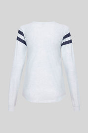 Back view of Perfect 10 UPF50+ rash vest showing relaxed fit