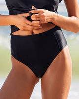 High Waist Bikini Brief - Black