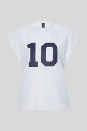 Perfect 10 Sleeveless Rashguard - Grey Marle / Navy