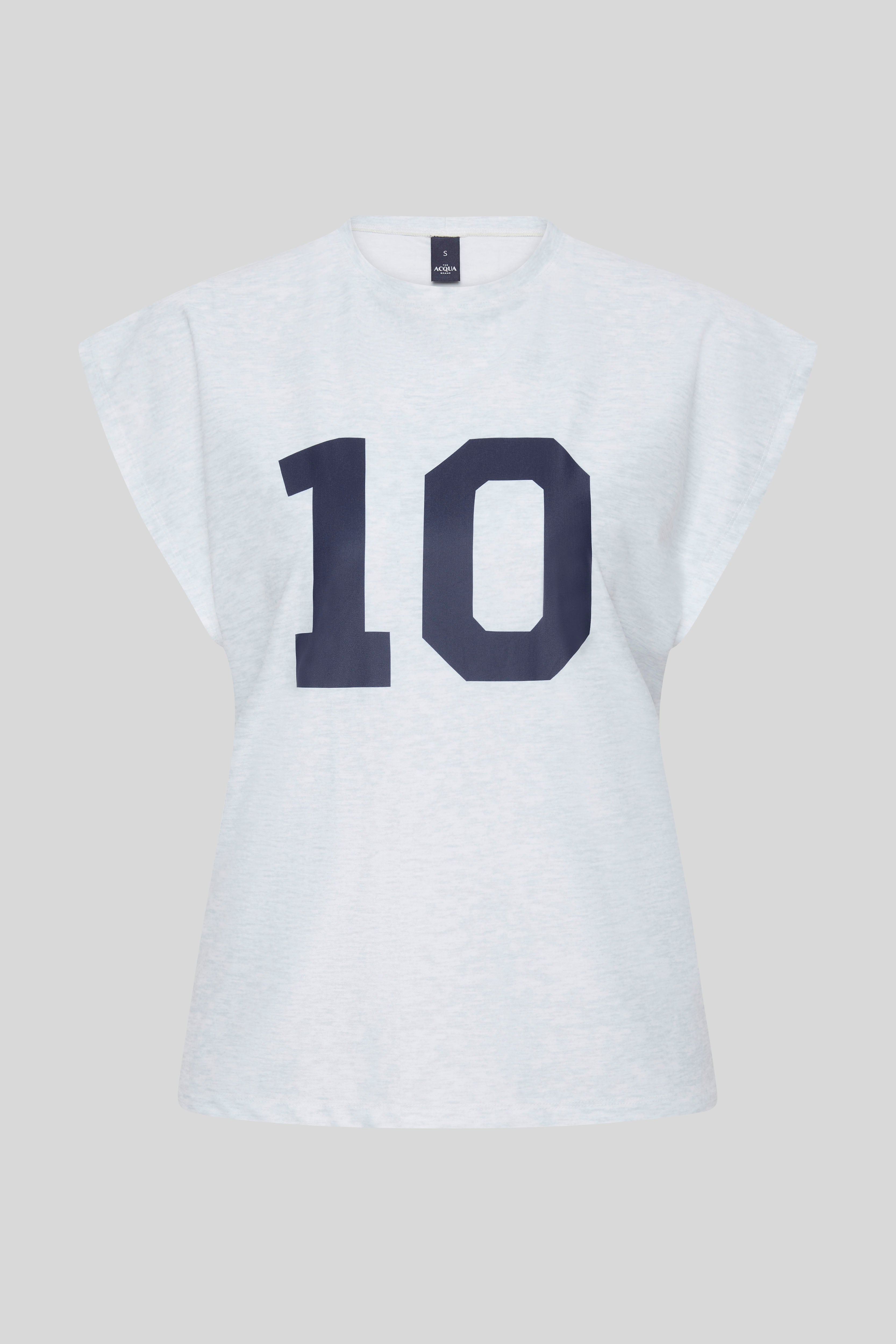 Perfect 10 Sleeveless Rashguard - Grey Marle / Navy