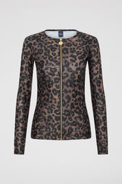 Zip Long Sleeve Rashguard - Leopard
