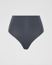 High Waist Bikini Brief - Titanium