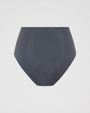 High Waist Bikini Brief - Titanium