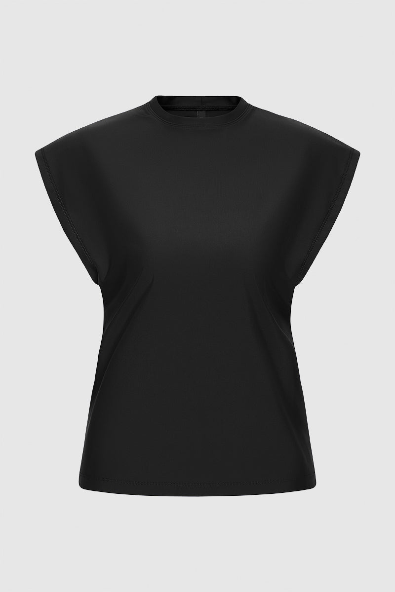 Relaxed Sleeveless Rashguard - Black