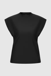 Relaxed Sleeveless Rashguard - Black